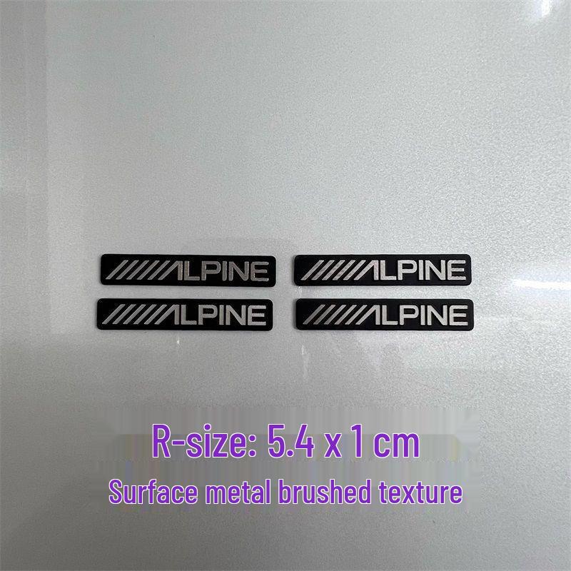 Dekorative Metallaufkleber für Auto-Audio-Lautsprecher von Bose, Harman Kardon, JBL.