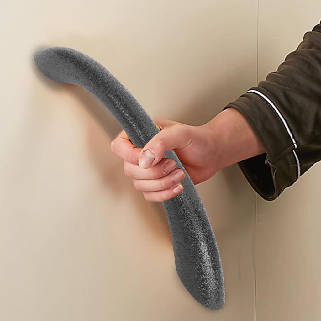 Shower Handrail, Non Slip Grab Handle for Bathtub Shower Room Spa, Ergonomic Curved Grip with Glossy Polyurethane Material Easy Cleanup Withou