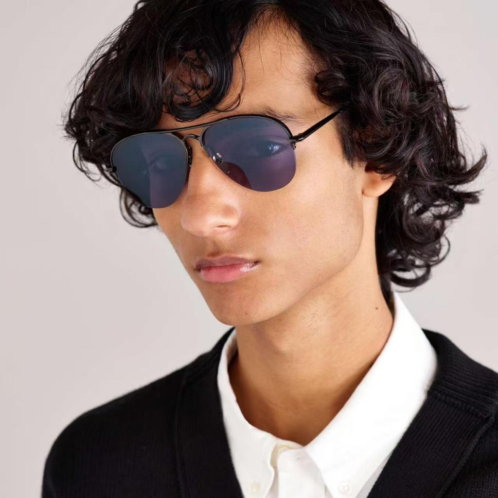 AMELIA Unisex Aviator Sunglasses: Trendy, Handmade Metal for Holidays & Parties