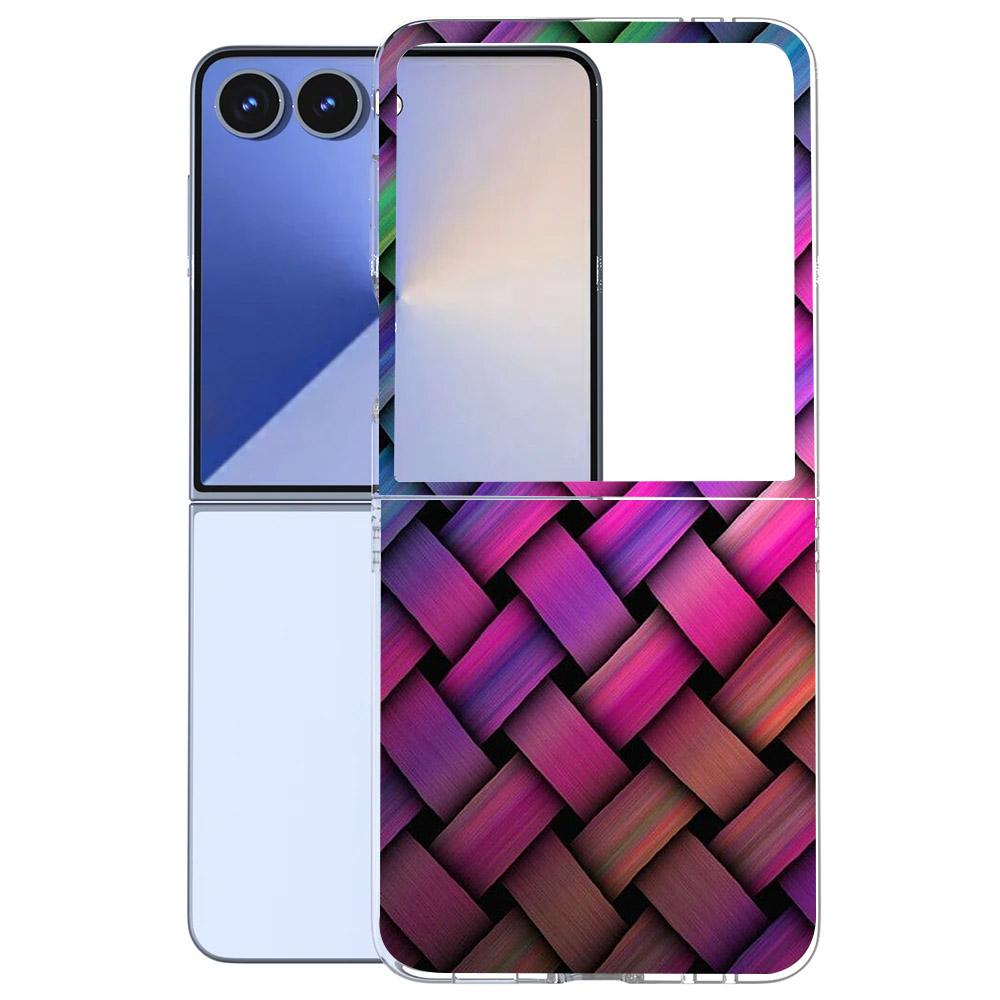 Für Samsung Galaxy Z Flip 7 6 5 4 3 Hülle Mode Malerei Hart-PC Transparente Abdeckung Für Galaxy Z Flip7 Faltbare Hüllen Funda Coque