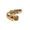Medieval French Retro High-End Love Open Ring Niche Design Light Luxury Gold Temperament Accessories Women