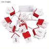 Christmas Wooden House LED String Light Xmas Tree Garland Home Fairy Lamp Merry Christmas Hanging Ornament Gifts