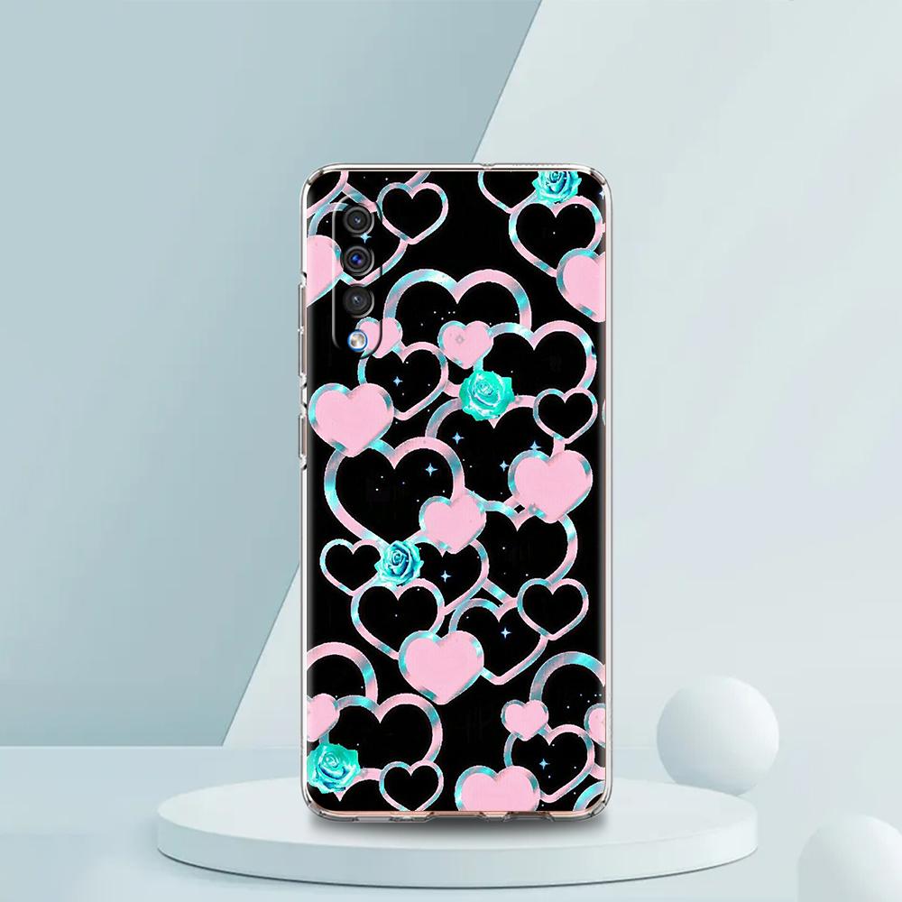Gold Rose Love Heart Phone Case For Samsung A16 A14 A12 A22 A32 5G A34 A42 A52 A54 A50 A70 A30 A40 A20E A10S A02S A04S A06 Cover