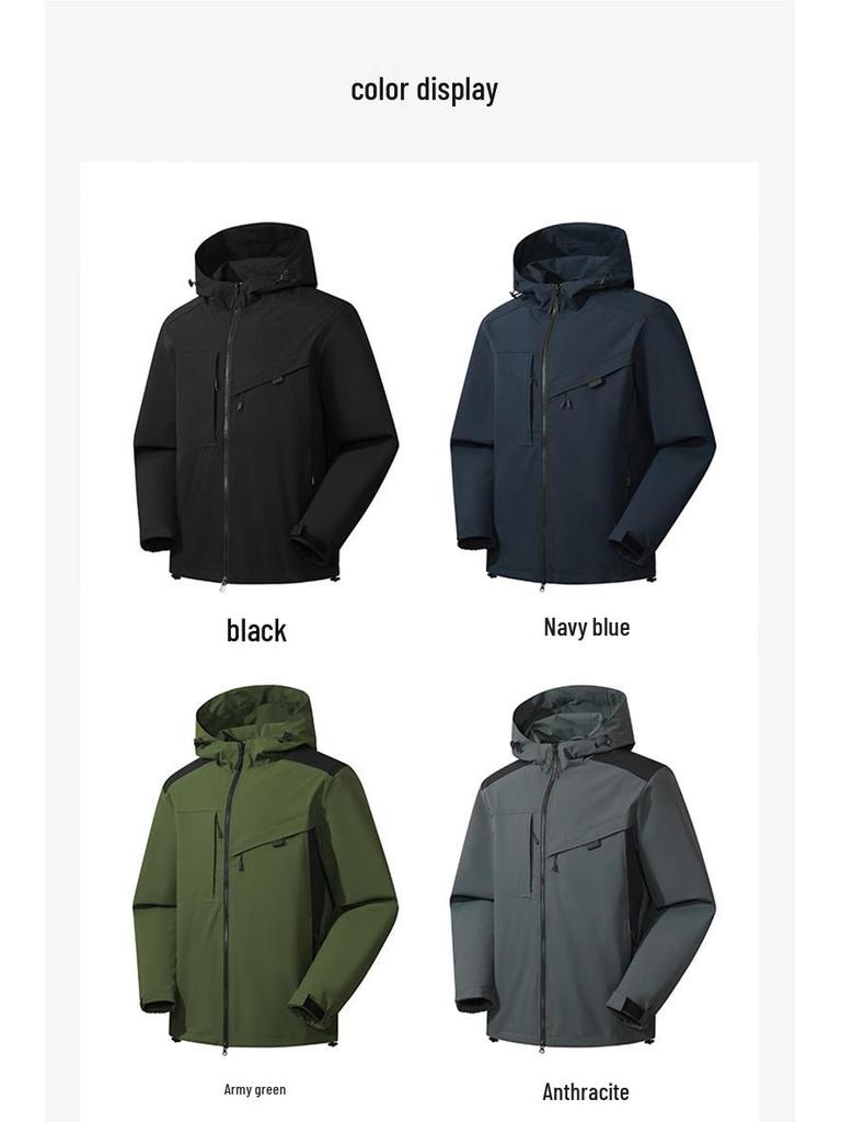 Giacca Softshell Impermeabile Antivento Morbida Unisex - Giacca a Vento Traspirante per Sport Outdoor per Uomo e Donna