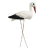 Abnehmbares Kleines Weißes Kranich-Modell mit Eisendrahtfüßen zur Hofdekoration