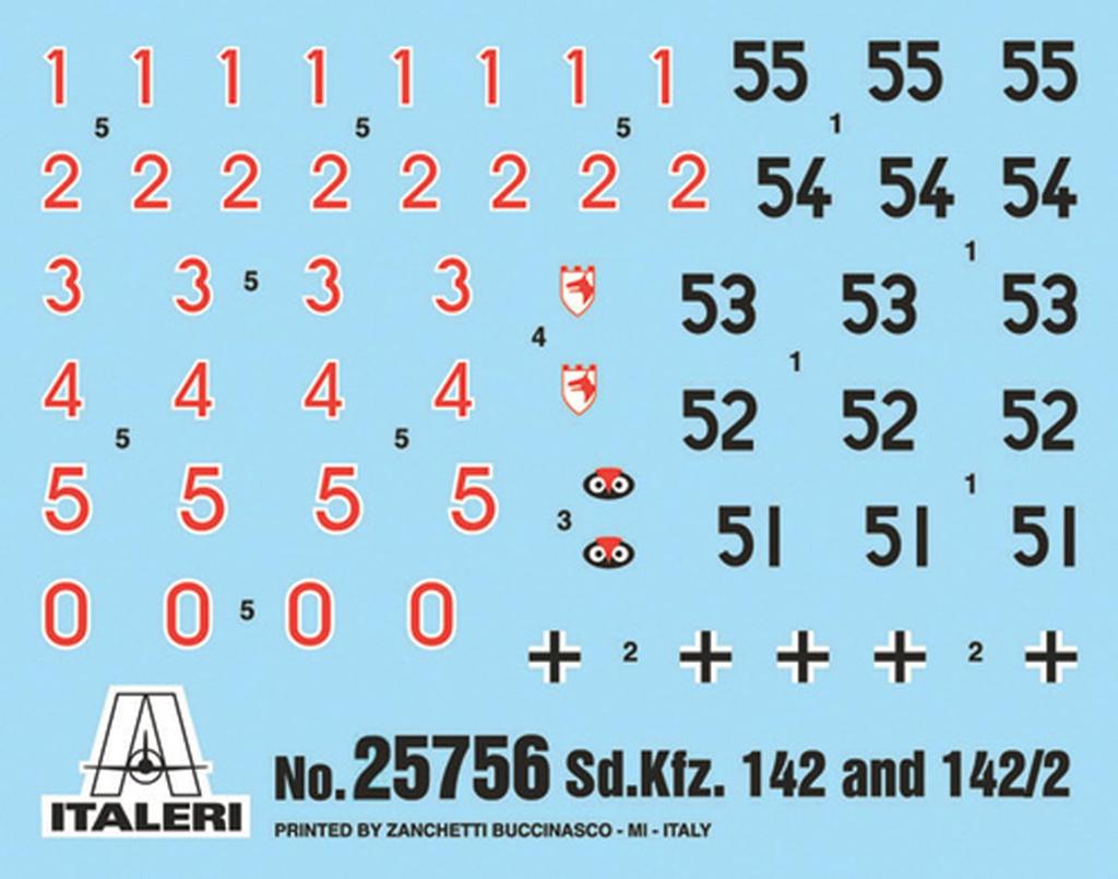 Italeri 1/56 WWII German Sd.Kfz.142/1 Sturmgeschütz III Ausf.G Plastic Model Kit IT25756