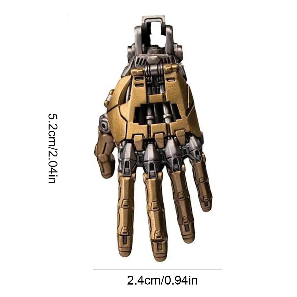 Roboterhand Anhänger Bewegliche Fingergelenke Mechanische Bionische Hand Anhänger Roboterhand Charm Schmuck für Männer/Frauen