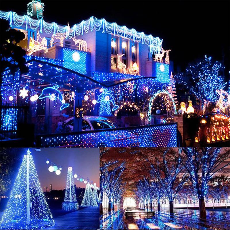 LED Solar String Light Garland Fairy Lights Colorful Solar Lamp Waterproof Christmas Outdoor Lighting for Garden Yard Decoration