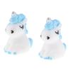 Miniature Unicorn Figure Model Hand-painted Resin Fairy Garden Miniature Ornament Kit for Decorative Garden Accessories