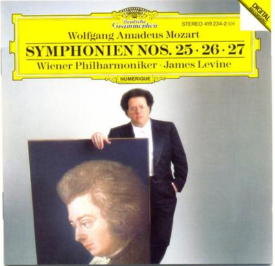 CD MOZART, LEVINE; VPO - Mozart: Symphonies Nos. 25, 26 & 27 4192342 Deutsche Grammo 1986 Germany Classical Used