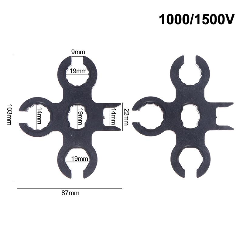 2Pcs Mc4 Solar Panel Connector Disconnect Tools Solar Connector Wrench Plastic Pocket Solar Connector Assembly Tools