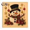 Beginner Friendly Faux Pearl Art Kit Xmas Painting Kit, Christmas 3D DIY Creative Winter Activities Holiday Craft Project for Adults, Festive