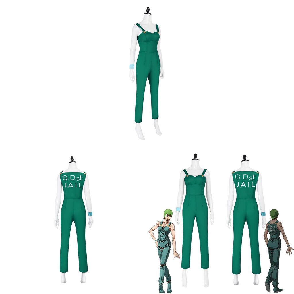 Jojos Bizarre Adventure Ermes Costello Cosplay Costume With Polyester Blend For Anime Con Events