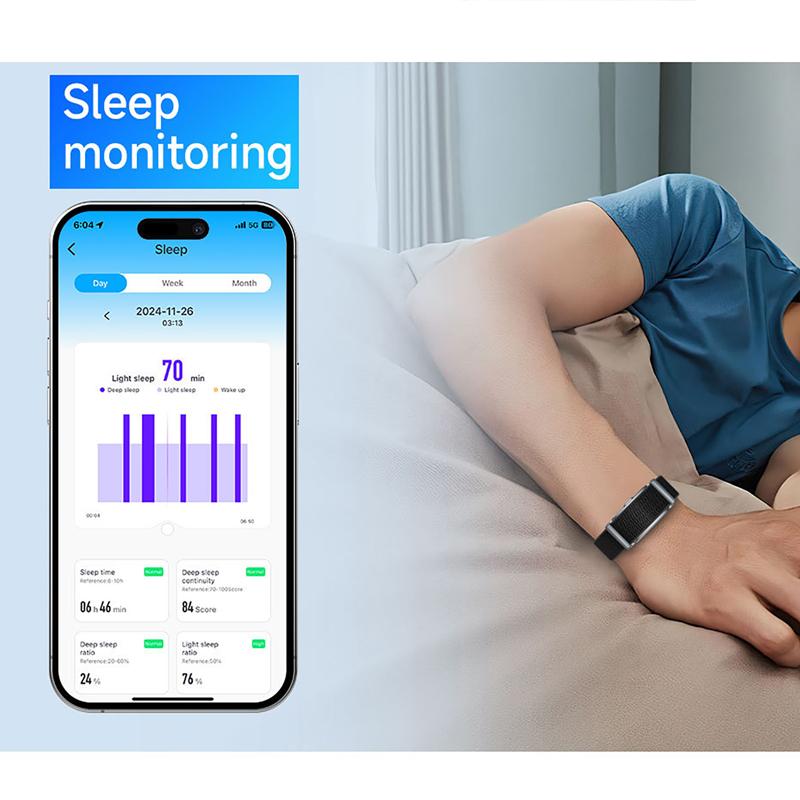 No Screen Smart Bracelet Heart Rate Blood Oxygen Health Monitoring Wristwatch Outdoor Fitness Tracker Smart Watch For Men Women