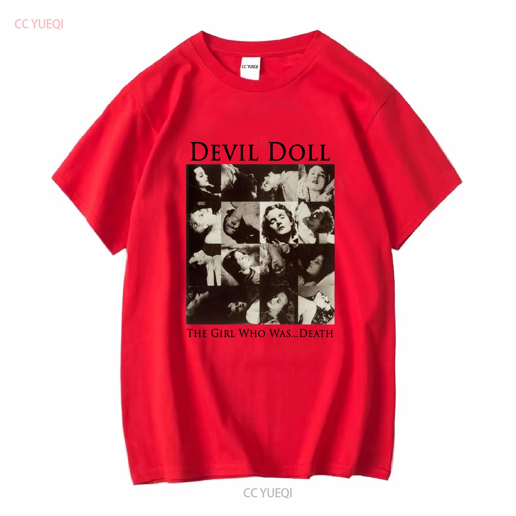 Devil Doll The Girl Who Was Death V2 T Shirt cotton Mens all sizes S 5XL 18 colors band poster album cover vintage Washed S