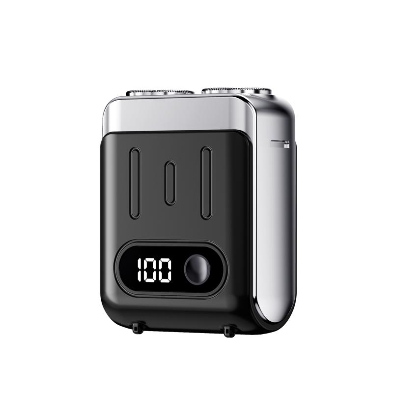 Xiaomi 2025 Mini Electric Smart Shaver Dual Blade Household Car Shaver Digital Display Rechargeable Shaver Powerful Beard Trimmer Tool