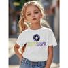 Tricou cu imprimeu logo KATSEYE Top casual de vară cu model ochi de pisică Mânecă scurtă Potrivit pentru copii și petreceri