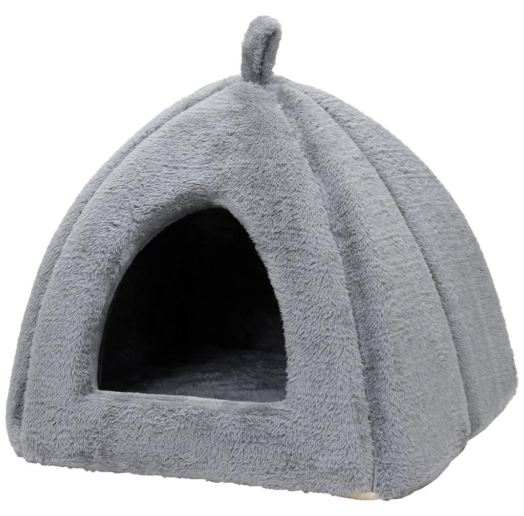 PetStyle Winter Pet Bed for Cats and Stylish Dome Dog Cat Pyramid Small Dogs, House, Washable, Warm, Fluffy, Boa, Bed, Bed, House,