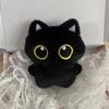 10cm Cute Black Cat Plush Toy Doll Small Pendant Cuddly Pillow Cushion Ins Black Cat Plush Toy Doll for Boy Girl Brithday Gifts