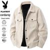 PLAYBOY Men's Corduroy Casual Loose Jacket