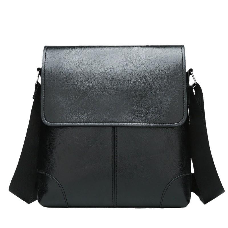 

Новая классическая маленькая сумка через плечо для мужчин, повседневная сумка через плечо, мужская сумка из искусственной кожи, мужской деловой рюкзак через плечо
