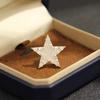 The New Product Is Exquisite and Compact, Full of Diamonds, Golden Five-pointed Star Brooch, Versatile, Simple and Versatile Star Small Pin, Collar Pi