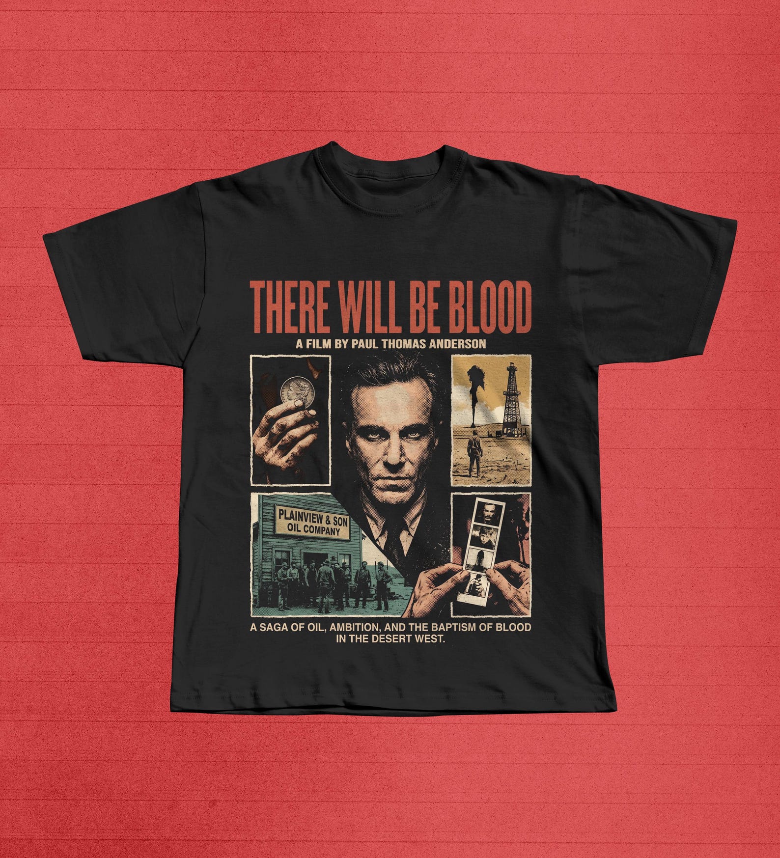 There Will Be Blood Graphic Tee, Daniel Plainview Movie Shirt, Paul Thomas Anderson Film, Daniel Day Lewis Gift for Cinephile L