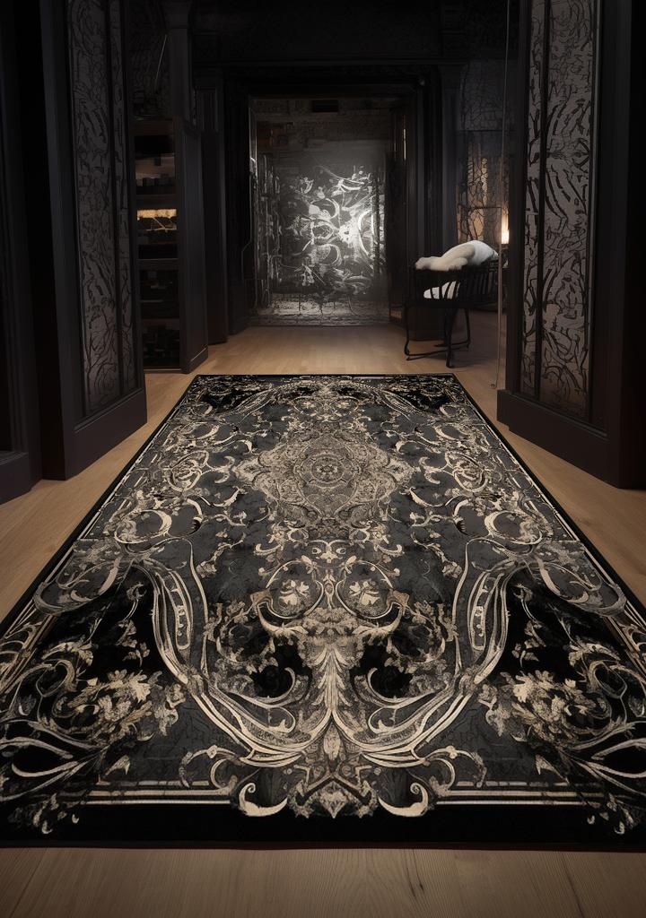 Retro Archaistic Style Carpets for Living Room Luxury Home Decoration Brown Rugs for Bedroom Deluxe Washable Fluffy Floor Mat