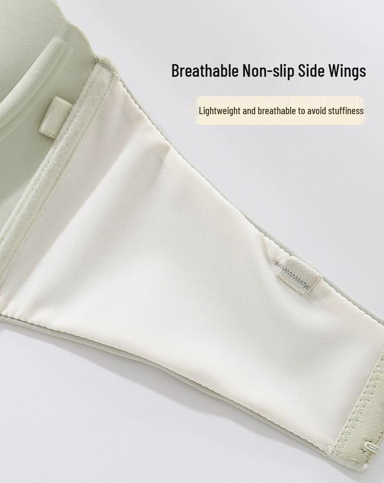 Women's Strapless Push-Up Bandeau Bra, Non-Slip, Seamless, for Small Busts