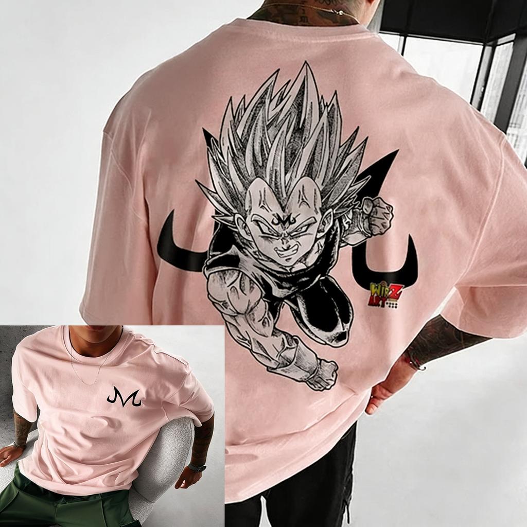 Summer Plus Size Dragon Ball Anime Printed Men and Women Tshirt Casual Parent Child Tops Harajuku Style Street Fashion Y2K