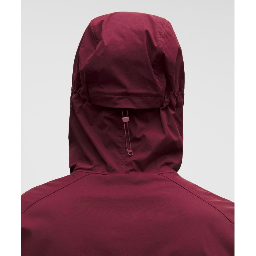 Lululemon Fast And Free Packable Jacket Burgundy Bay