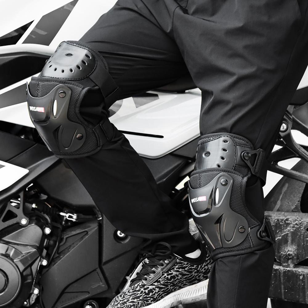 

Wosawe Adult Motorcycle Riding Knee Pads Tactical Elbow Pads Hard Shell Anti-Fall Anti-Collision Protective Gear Equipment
