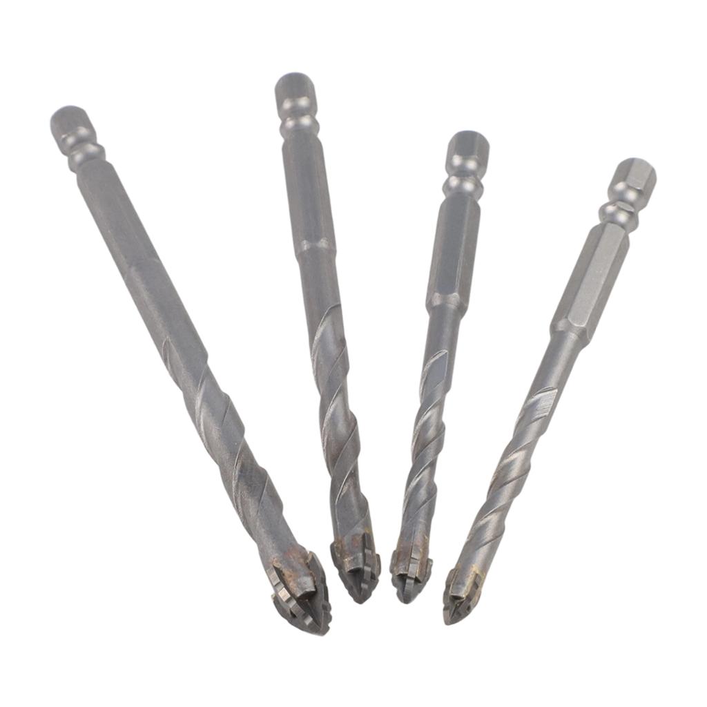 DIY Projects Drill Bit Set Glass Tile Drill Bits Hardened Steel Build Hex Shank Design High-strength Eccentric Design