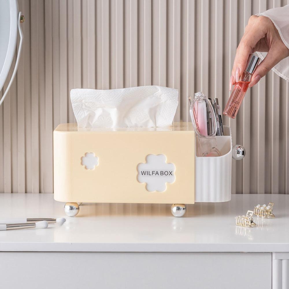 Large Capacity Desktop Storage Box Space Saving Napkin Dispenser Creative Tissue Box  Office