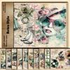 Vintage Beauty Diary: 10 Sheets of Retro Decoration DIY Paper with Daily Objects Pattern