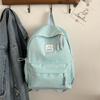 Smiling Pattern Face Solid Color Backpack Oxford Schoolbag For Daily Use Fashion
