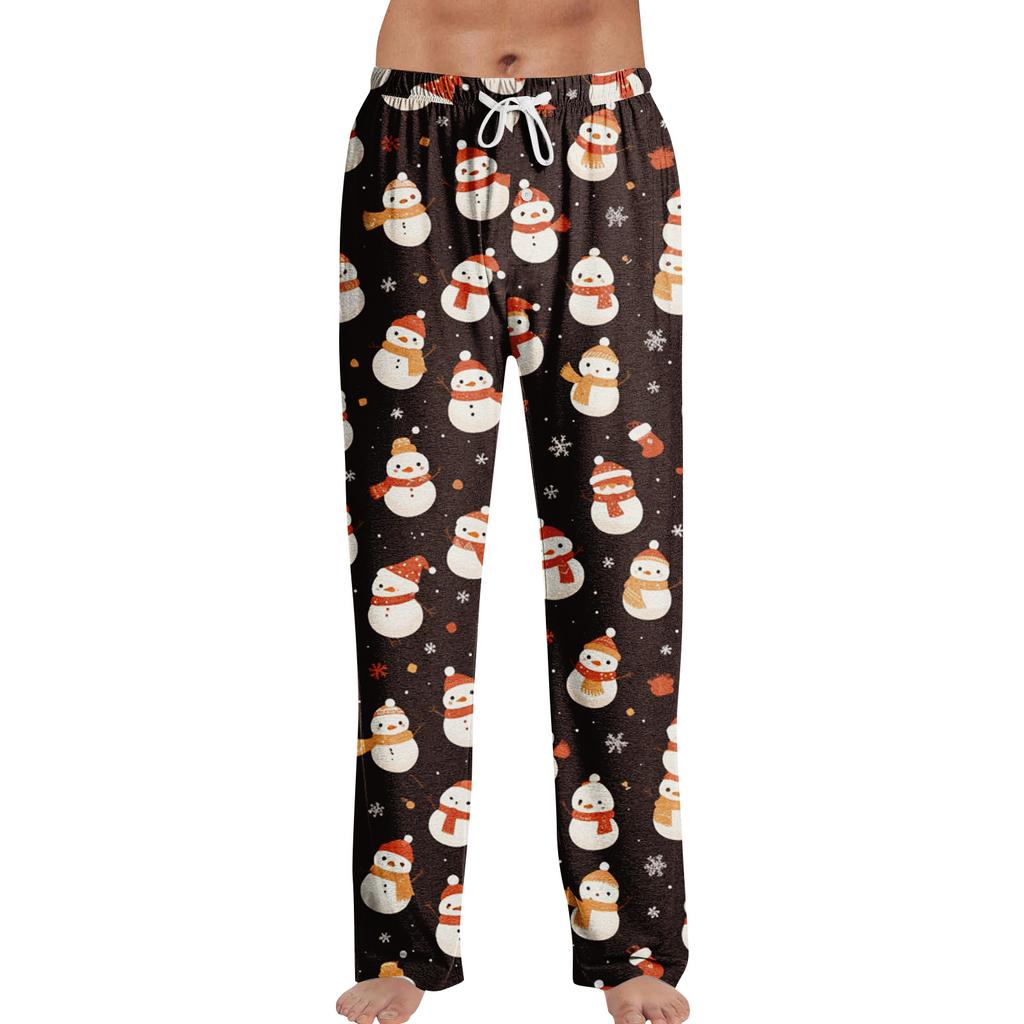 Anime Pajama Pants Sleepwear Casual Drawstring Elastic Waist Pants Comfy Straight Yoga Loose Trousers