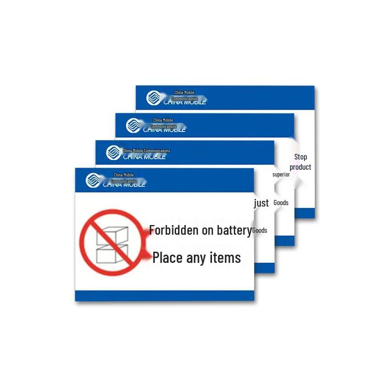 ZT-JB012  No Items on Battery  Acrylic Safety Sign