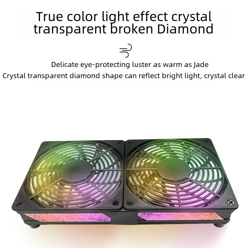 Silent USB 5V 12CM Axial Flow Cooling Fan for Radiators, Routers, Chassis, and Set-Top Boxes