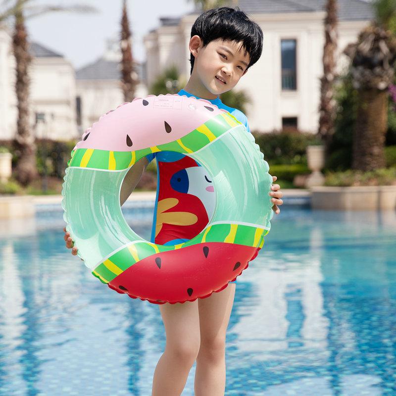 Children Adults And Inflatable Watermelon Swim Rings Water Swimming Supplies