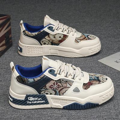 Spring Trendy Men Casual Sneakers Designer Luxury Versatile Thickness Platform Shoes Student Skateboard Shoes Tennis Shoe Hombre