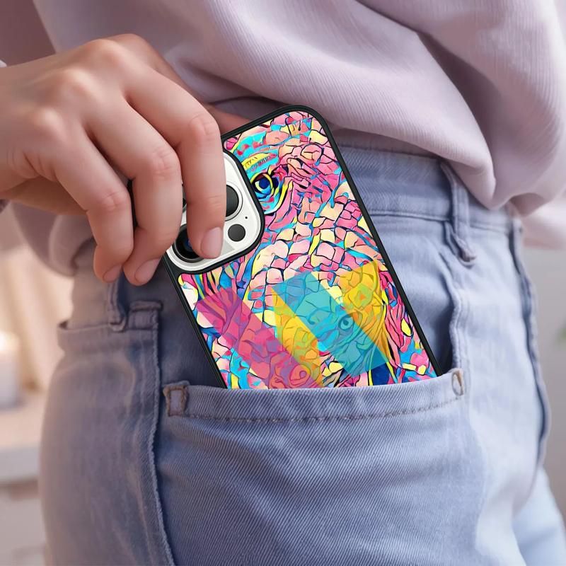animal Chameleon Phone Case For iPhone 17 Air 15 16e 14 13 Pro Max Coque 12 11 Pro Max PLUS cover