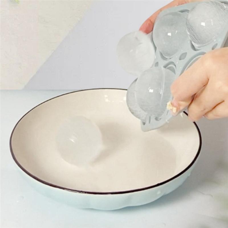 A20F-Ice Ball Mold Food Grade Silicone Funnel-Free Easy Demoulding Summer Whiskey Ice Ball Ice Square Mold Artifact