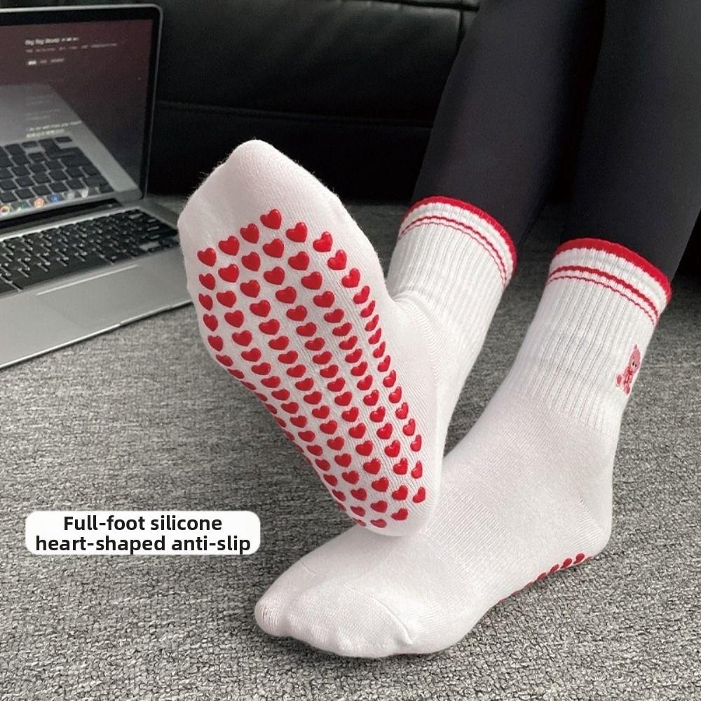 Breathable Pilates Socks Cotton Mid Tube Socks New Yoga Socks Women