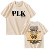 Rapper PLK 2026 Spring summer Trendy Graphics Tshirt Mens Womens Clothing Fashion Tshirts Casual Short Sleeves Top Streetwear