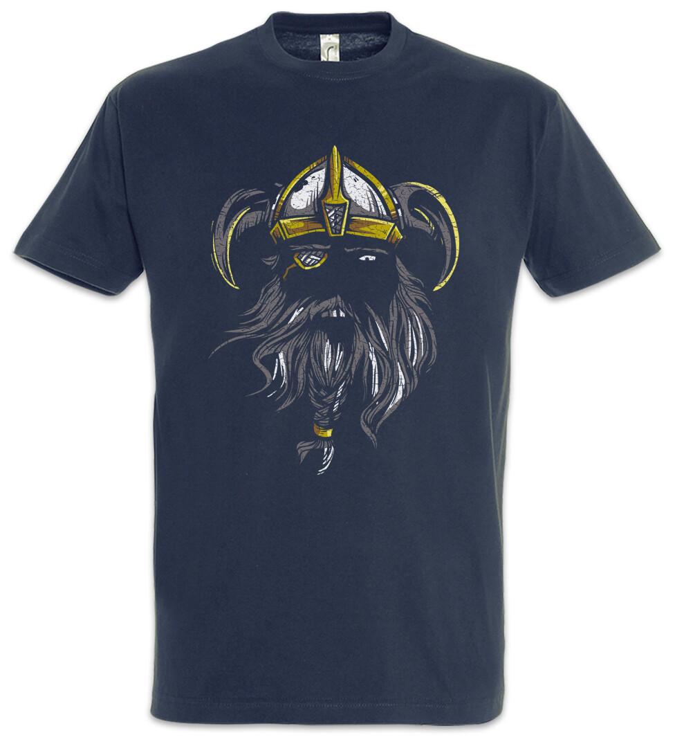 Odin Face T-Shirt Valhall Valhalla Odhin Vikings Viking Norse Norsemen Thor XL