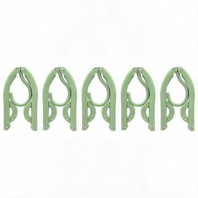 1/5 Pcs Portable Folding Clothes Hangers Non Slip Design Durable Material for Travel Business Trips Camping & Hotel Use