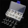 ABUL-640Pcs 10 In 1 Terminals Non-Insulated Ring Fork U-Type Brass Terminals Assortment Kit Cable Wire Connector Crimp Spade