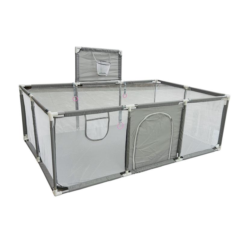 

Безопасный детский манеж для детей, семейное общение, детская игровая площадка, детские барьеры, забор, чулки для новорожденных, игровой парк No soccer door светло-серый