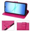 Protective Case - BOOLING - Samsung Galaxy A17 4G/5G - Fuchsia Flower Synthetic Leather - 2 Glass Protectors